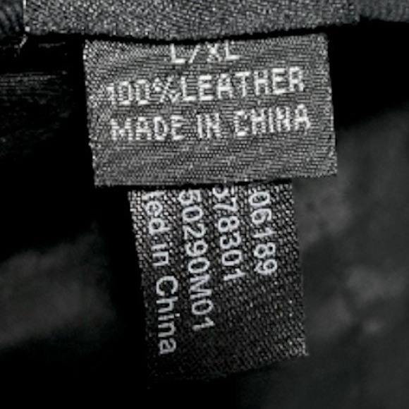 Men's Black Leather Flat Snap Cap Newsboy Hat L XL - Picture 8 of 8